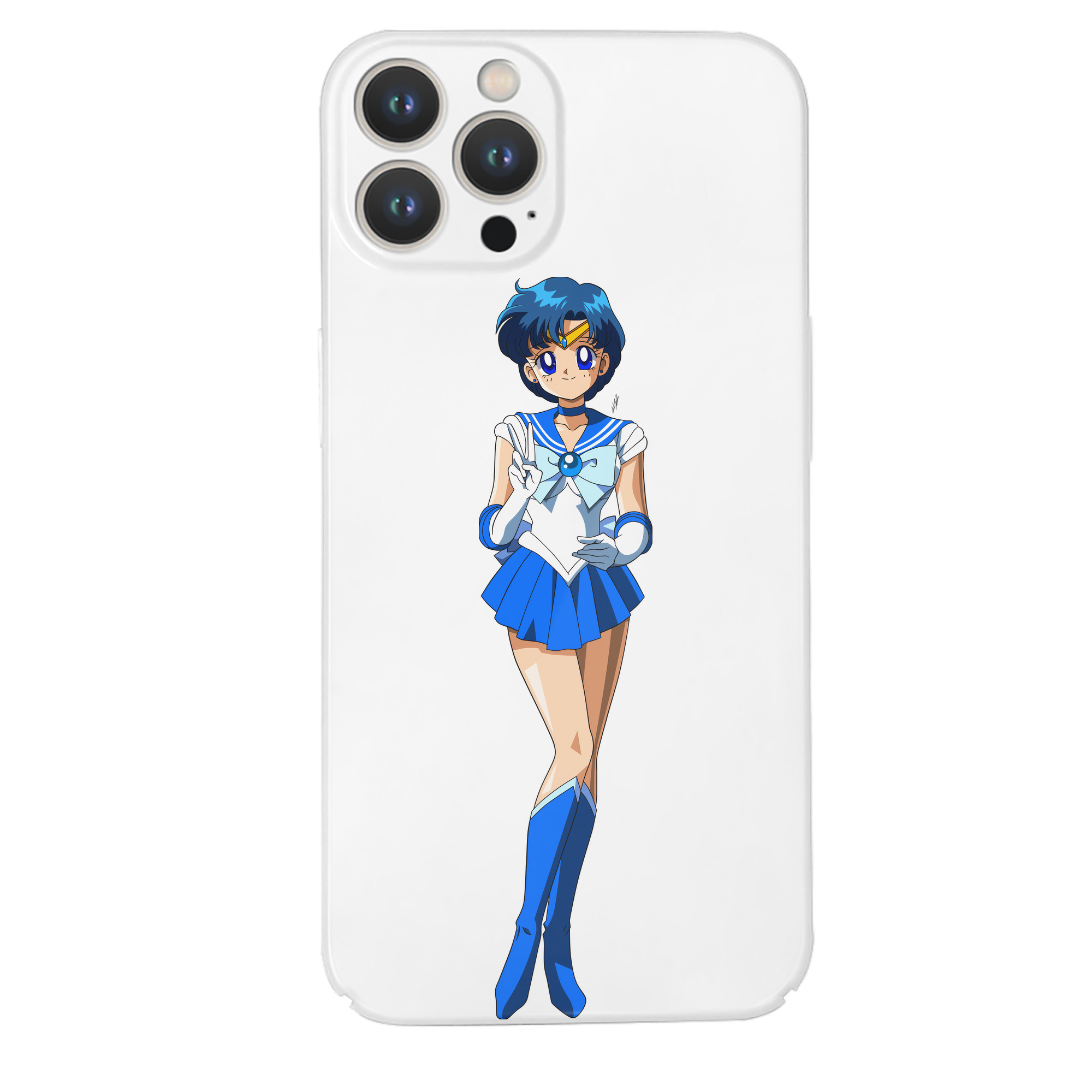 （画像用） 美少女戦士セーラームーン 水野 亜美 みずの あみ Sailor Moon Mizuno Ami 【iPhone 14シリーズ対応】ハードケース